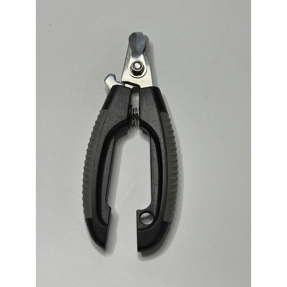 Stainless Steel Pet Nail Clippers Black Gray Ergonomic Dog Cat‎ Grooming Trimmer